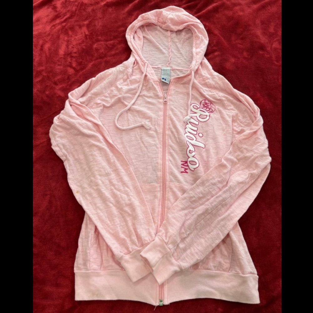 mcbling y2k style zip up hoodie